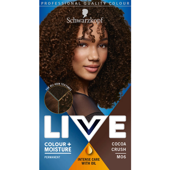 SCHWARZKOPF LIVE M06 COCOA CRUSH PERMANENT COLOUR