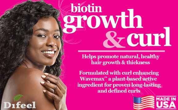 DIFEEL GROWTH AND CURL BIOTIN HAIR MASK 12 OZ.