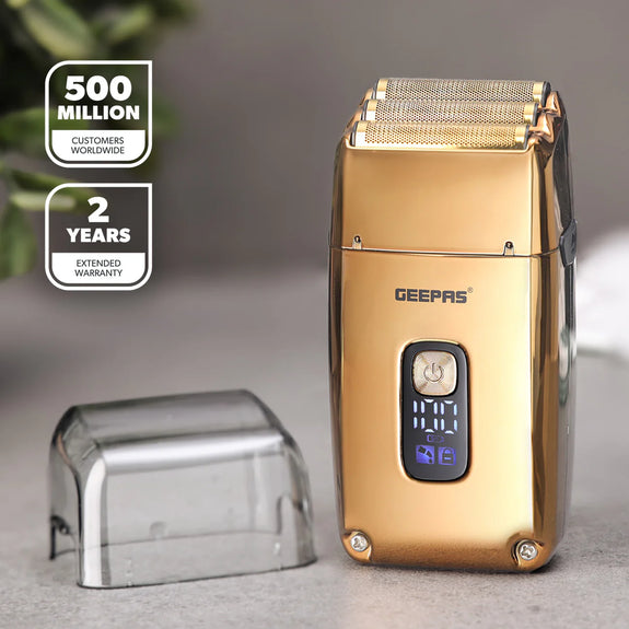 Geepas Golden Triple Blade Waterproof Electric Foil Shaver