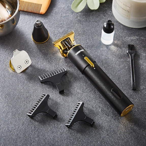 Geepas 3-IN-1 Black And Gold Prestige Recharge Shaver
