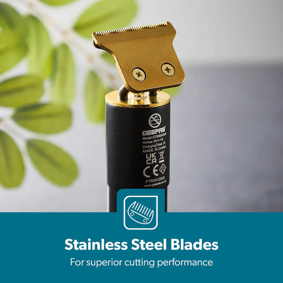 Geepas 3-IN-1 Black And Gold Prestige Recharge Shaver