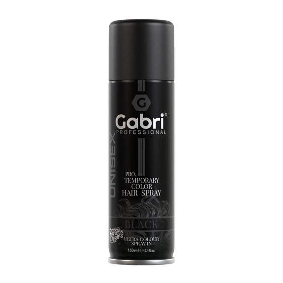 Gabri Professional  Pro Temporary Hair Colour Spray Black 150ml