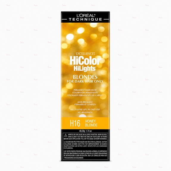 L’Oreal Technique Excellence Hicolor Blondes H16 Honey Blonde Permanent Creme Hair Color 49.29g/1.74oz