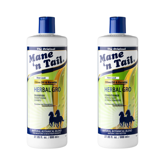 MANE N TAIL HERBAL GRO SHAMPOO-27.5 OZ AND CONDITIONER -27.5 OZ DUAL SET