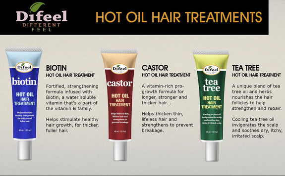 DIFEEL HOT OIL HAIR TREATMENT WITH JAMAICAN BLACK CASTOR OIL 1.5 OZ.