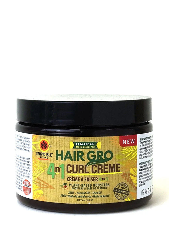 TROPIC ISLE LIVING HAIR GRO 4N1 CURL CRÈME 12OZ