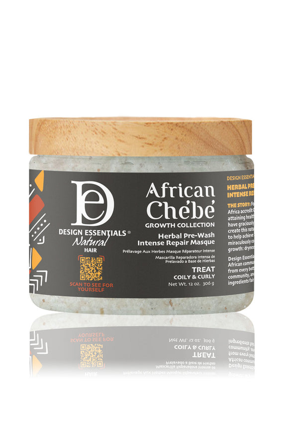 DESIGN ESSENTIALS AFRICAN CHEBE  Herbal Pre-Wash Intense Repair Masque-12 OZ