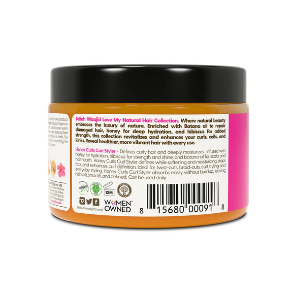 TALIAH WAAJID LOVE MY NATURAL  HONEY CURLS CURL STYLER 12 OZ