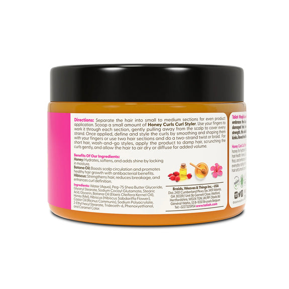 TALIAH WAAJID LOVE MY NATURAL  HONEY CURLS CURL STYLER 12 OZ