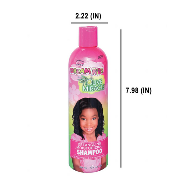 AFRICAN PRIDE DREAM KIDS DETANGLING MOISTURIZING SHAMPOO, 12OZ