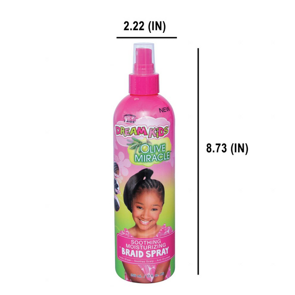 DREAM KIDS SOOTHING MOISTURIZING BRAID SPRAY, 12FL OZ