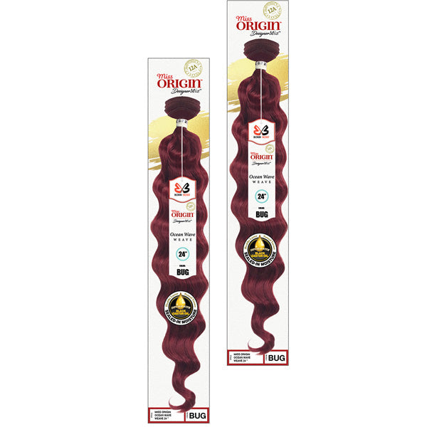 Extensions De Cheveux Bobbi Boss En Cheveux Naturels 100% Humains – Tissage Miss Origine, Nuance Blond Doré Et Noir