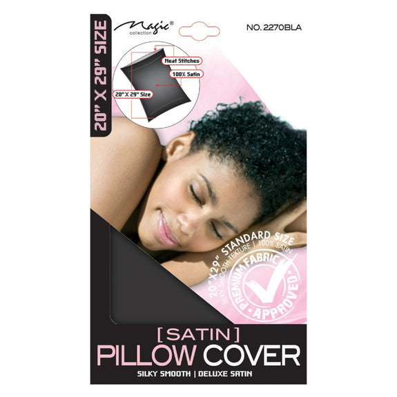 MAGIC Satin Pillow Cover[SKU:2270BLA]