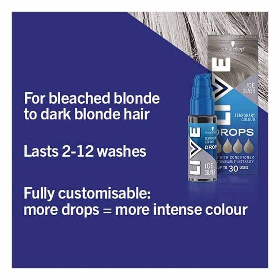 LIVE Drops Semi-Permanent Petal Pink Hair Dye 30ml