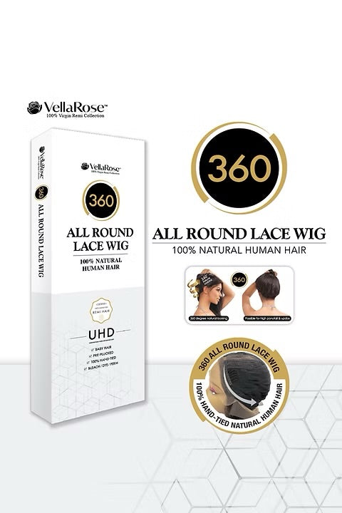 SENSUAL 100% NATURAL HUMAN HAIR HD360 LACE WIG ITALIAN WEAVE