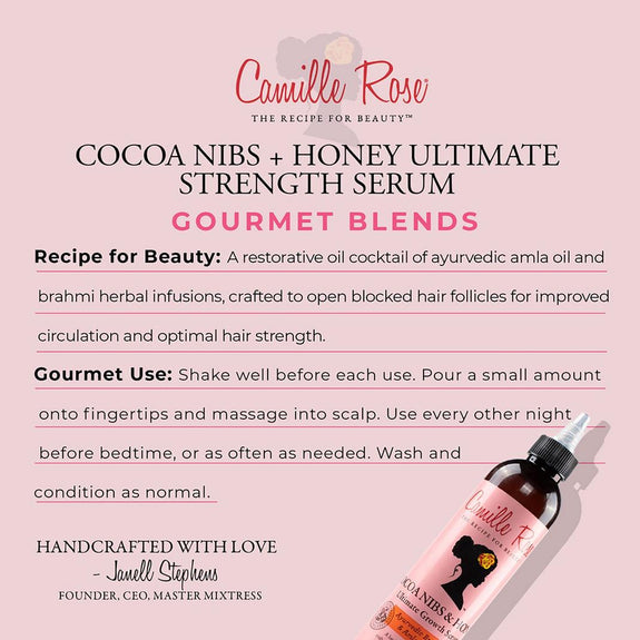 CAMILLE ROSE COCOA NIBS AND HONEY ULTIMATE STRENGTH SERUM-8 oz