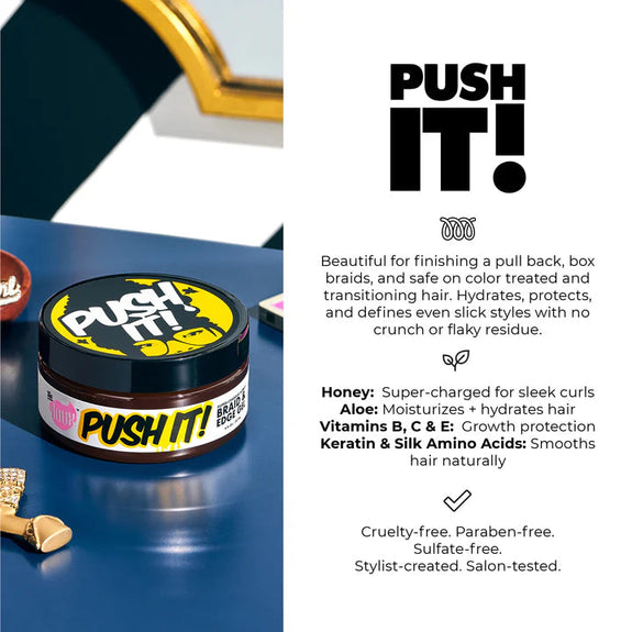 The Doux PUSH IT! Honey Braid & Edge Gel 237ml