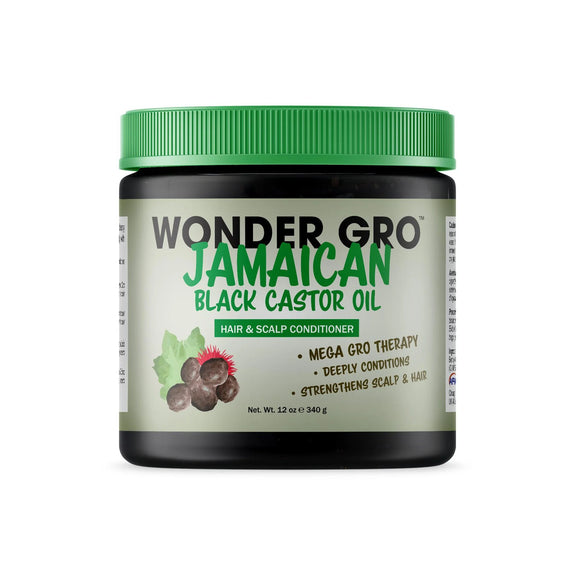 Wonder Gro Jamaican Black Castor Oil Hair & Scalp Conditioner-12OZ