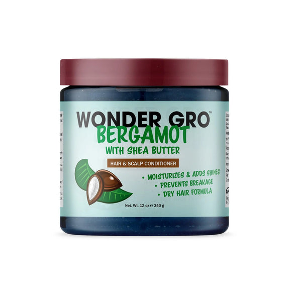 Wonder Gro Bergamot Hair & Scalp Conditioner with Shea Butter-12 OZ