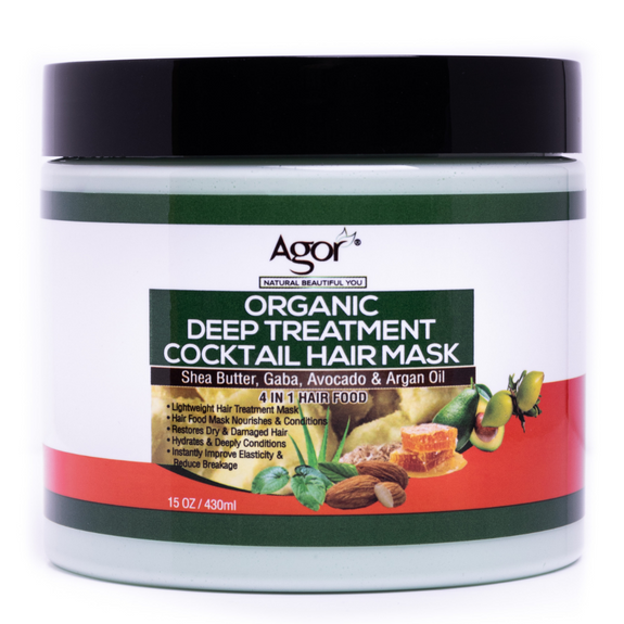 Agor Organic Deep Treatment Cocktail Hair Mask  15 oz