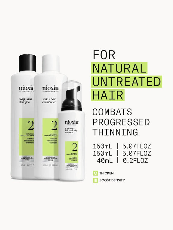Nioxin System 2 Trial Kit for Natural Hair Thinning