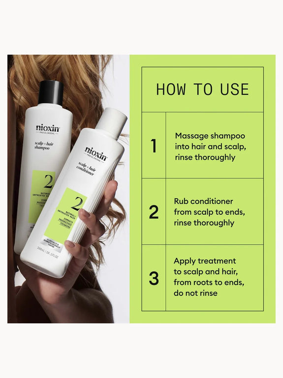 Nioxin System 2 Trial Kit for Natural Hair Thinning
