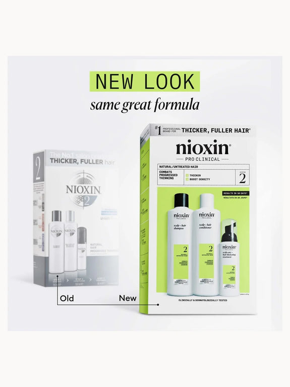 Nioxin System 2 Trial Kit for Natural Hair Thinning