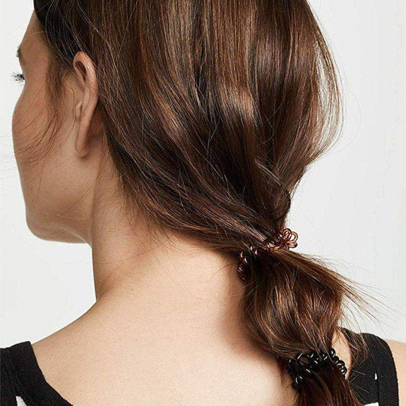 Kitsch Brunette Spiral Hair Ties 8pc Set
