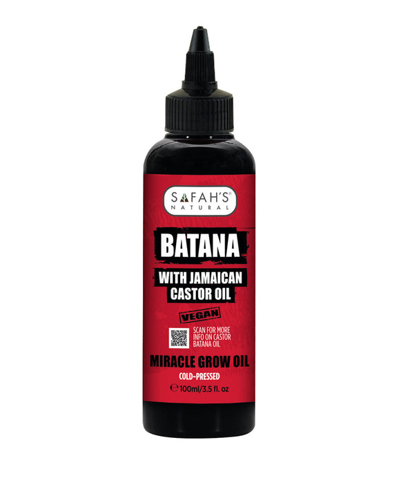 SAFAH NATURAL BATANA WITH JAMAICAN CASTOR OIL BLEND FOR STRONGER, THICKER HAIR