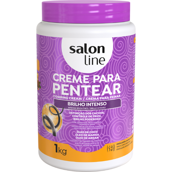 Salon Line  cream para pentear  Combing Cream  Intense Shine 1kg