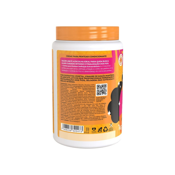 Salon line creme para penter gelatina plus Extraordinary Definition Styling Cream 1kg
