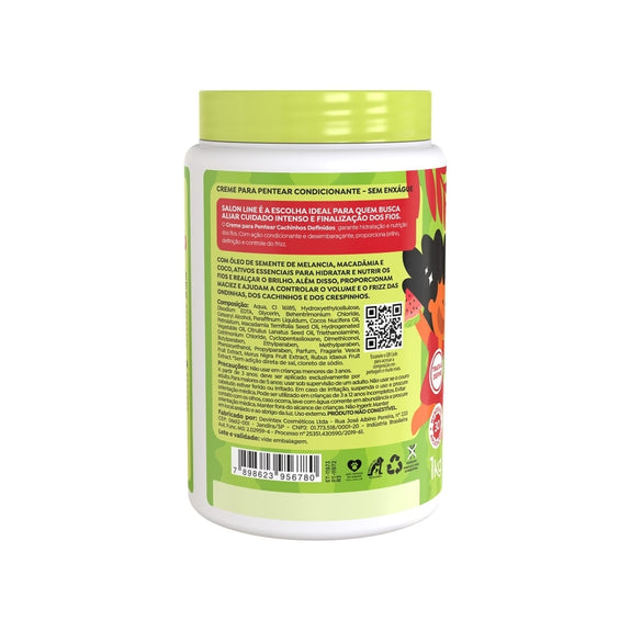 Salon line creme para penter Watermelon Kids Defined Curls Combing Cream 1kg