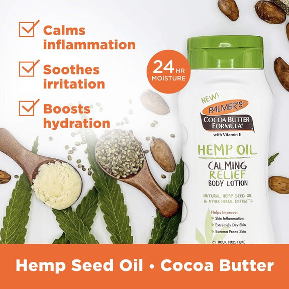 Palmer's Cocoa Butter Formula Hemp Oil Calming Relief Body Lotion, 8 oz