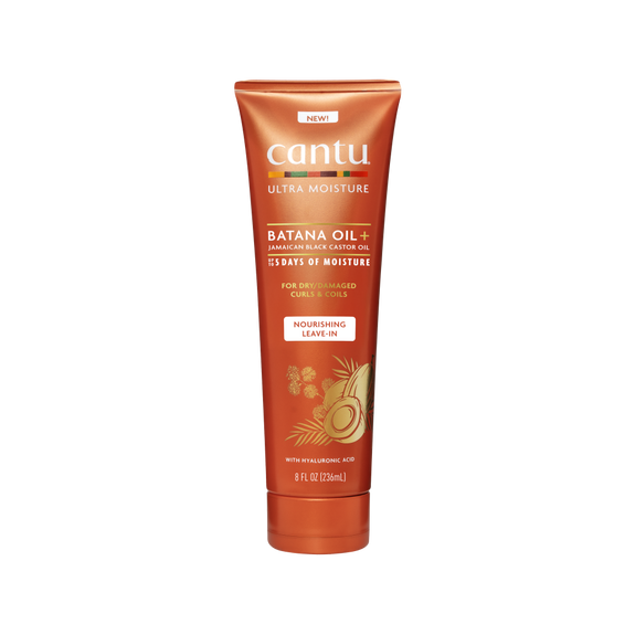Cantu Ultra Moisture Batana oil Plus Jamaican Castor oil Nourishing Leave-In 236ml/8oz