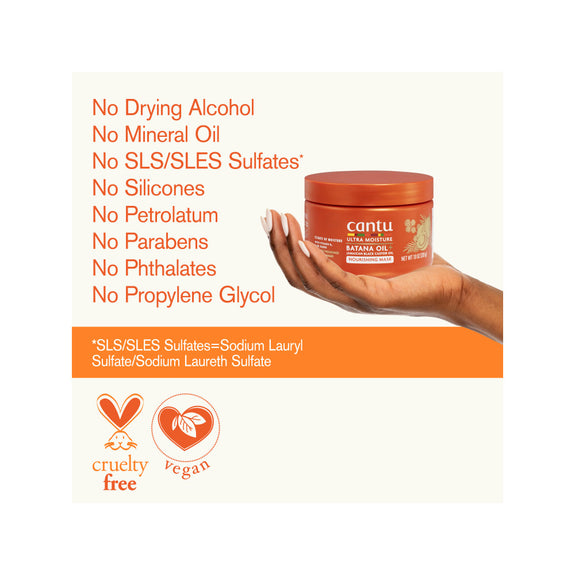 Cantu Ultra Moisture Batana oil Plus Jamaican Castor oil Nourishing Mask 283ml/10oz