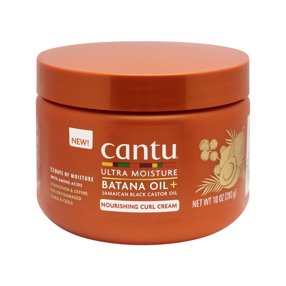Cantu Ultra Moisture Batana oil Plus Jamaican Castor oil Nourishing Curl Cream 283g/10oz