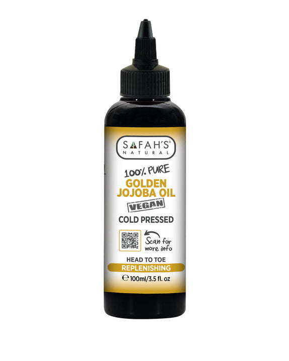 SAFAH'S' COLD PRESSED 100% PURE GOLDEN JOJOBA OIL