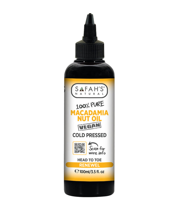 SAFAH'S' COLD PRESSED 100% PURE MACADAMIA NUT OIL