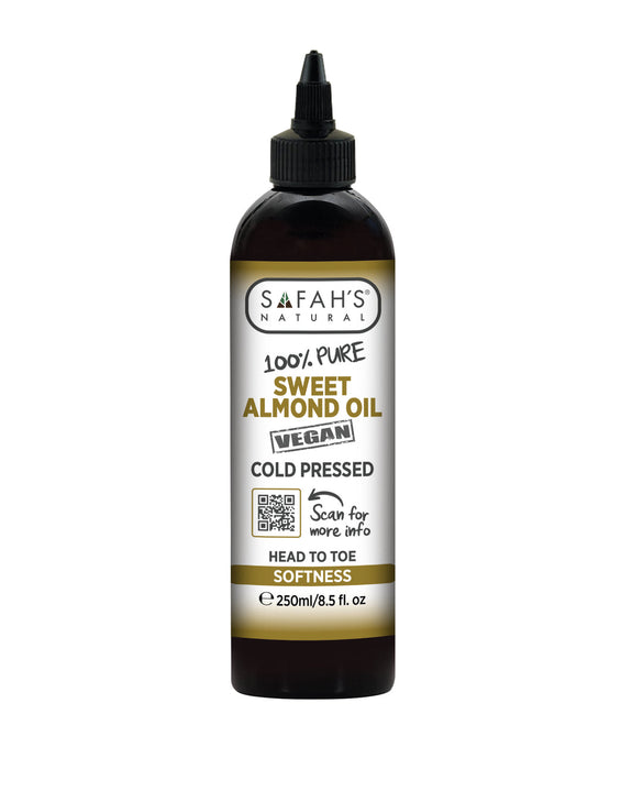 SAFAH'S' COLD PRESSED 100% PURE SWEET ALMOND OIL