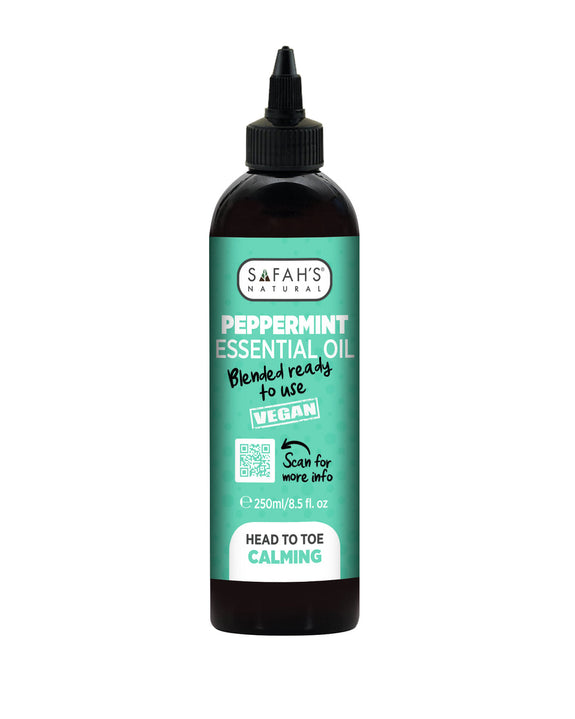 SAFAH'S' PEPPERMINT ESSENTIAL OIL (BLENDED READY READY TO USE) 250ML