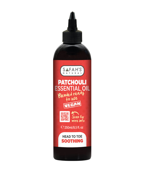 SAFAH'S' PATCHOULI ESSENTIAL OIL (BLENDED READY READY TO USE) 250ML