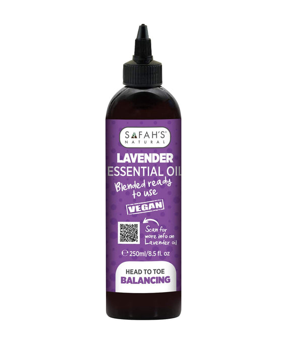 SAFAH'S' LAVENDER ESSENTIAL OIL (BLENDED READY READY TO USE) 250ML