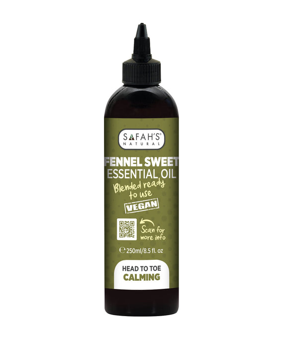 SAFAH'S' FENNEL SWEET ESSENTIAL OIL (BLENDED READY READY TO USE) 250ML