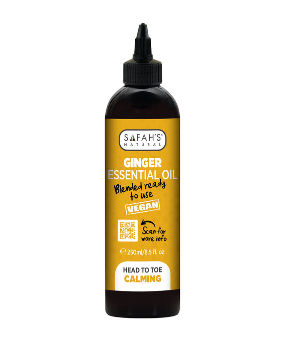 SAFAH'S' GINGER ESSENTIAL OIL (BLENDED READY READY TO USE) 250ML