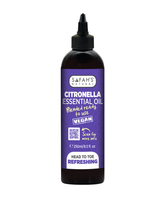 SAFAH'S CITRONELLA ESSENTIAL OIL (BLENDED READY READY TO USE) 250ML