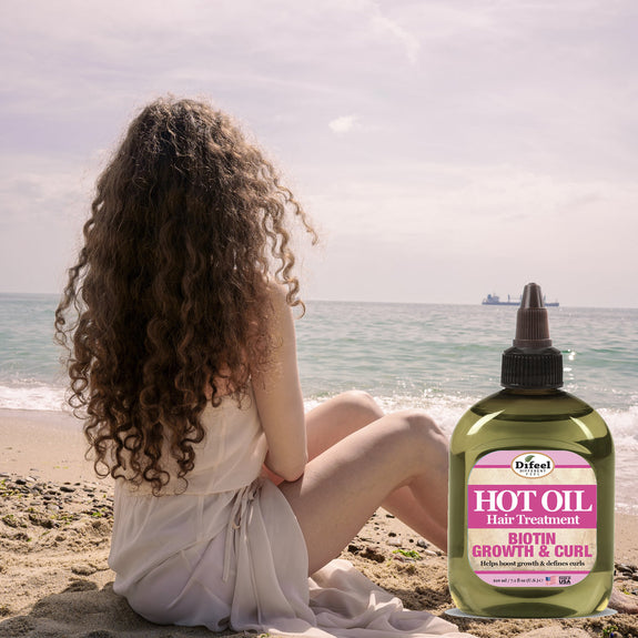DIFEEL GROWTH AND CURL HOT OIL TREATMENT WITH BIOTIN 7.1 OZ.