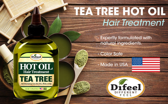 DIFEEL TEA TREE HOT OIL TREATMENT 7.1 OZ.
