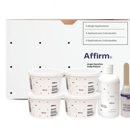 AVLON Affirm Conditioning Relaxer KIT System Sensitive Scalp Cream Relaxer KIT