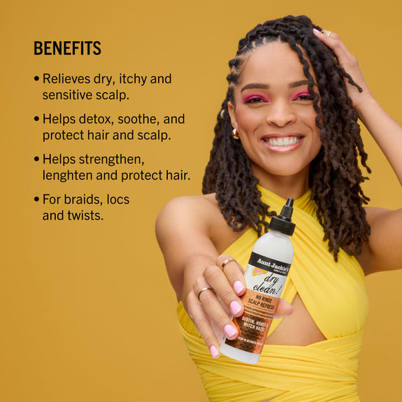 AUNT JACKIE'S CURLS & COILS Dry Clean! No Rinse Scalp Refresh