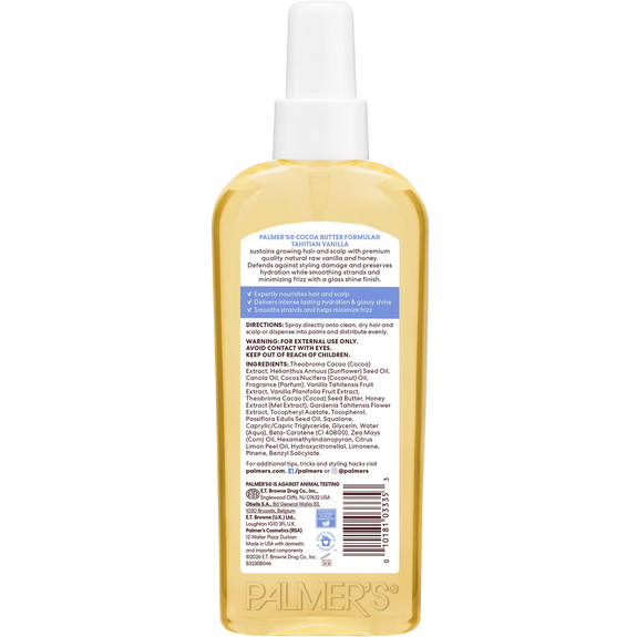 Palmer's Tahitian Vanilla Hair & Scalp Oil 150ml/5.1oz
